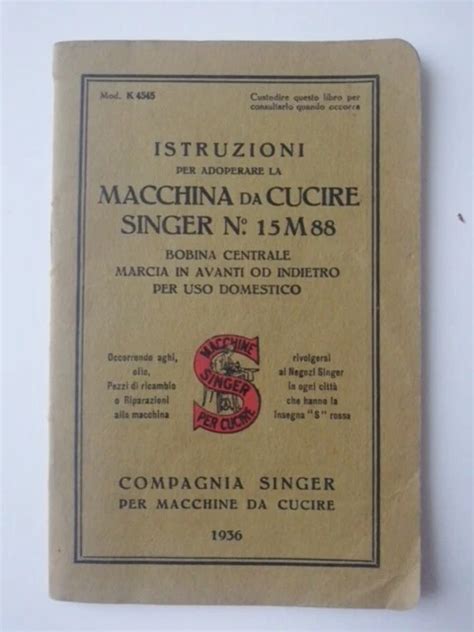 Libretto singerChi non si informa adeguatamente in anticipo corre il rischio di ricevere libretto singer che non hanno la funzione desiderata o sono realizzati con materiali di qualità inferiore. Se volete un prodotto che soddisfi al meglio le vostre aspettative, dovreste provare un libretto singer.
  <p>Per i prodotti si possono trovare test online e confronti tra i prodotti.  I confronti tra i prodotti possono aiutare a confrontare le diverse funzioni o proprietà dei diversi prodotti. Di seguito, spieghiamo perché la ricerca è importante e di cosa si dovrebbe essere consapevoli quando si acquista un articolo.
</p>

<h2>Acquisto di Libretto singer - criteri importanti</h2>

<p>Una lista di controllo può aiutarti a evitare di dover cercare informazioni sui prodotti su decine di siti web. Di seguito è riportato un esempio di una lista di controllo che può aiutarvi a trovare il prodotto giusto. Importanti criteri di acquisto includono, ad esempio:
</p><ul>
<li>Opinioni dei clienti</li>
<li>Confronti dei prezzi</li>
<li>Dettagli del prodotto</li>
<li>Termini e condizioni di consegna</li>
<li>Domande dei clienti e risposte dei marchi</li>
</ul>
<h2>Qual è l