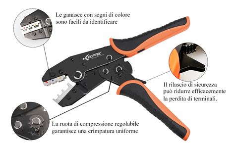Pinza leva crimpareChi non si informa adeguatamente in anticipo corre il rischio di ricevere pinza leva crimpare che non hanno la funzione desiderata o sono realizzati con materiali di qualità inferiore. Se volete un prodotto che soddisfi al meglio le vostre aspettative, dovreste provare un pinza leva crimpare.
  <p>Per i prodotti si possono trovare test online e confronti tra i prodotti.  I confronti tra i prodotti possono aiutare a confrontare le diverse funzioni o proprietà dei diversi prodotti. Di seguito, spieghiamo perché la ricerca è importante e di cosa si dovrebbe essere consapevoli quando si acquista un articolo.
</p>

<h2>Acquisto di Pinza leva crimpare - criteri importanti</h2>

<p>Una lista di controllo può aiutarti a evitare di dover cercare informazioni sui prodotti su decine di siti web. Di seguito è riportato un esempio di una lista di controllo che può aiutarvi a trovare il prodotto giusto. Importanti criteri di acquisto includono, ad esempio:
</p><ul>
<li>Opinioni dei clienti</li>
<li>Confronti dei prezzi</li>
<li>Dettagli del prodotto</li>
<li>Termini e condizioni di consegna</li>
<li>Domande dei clienti e risposte dei marchi</li>
</ul>
<h2>Qual è l