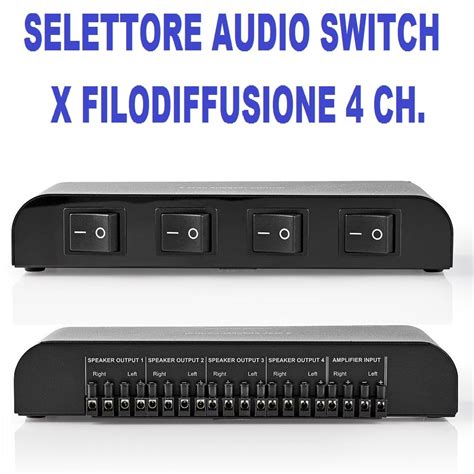 Selettore audioChi non si informa adeguatamente in anticipo corre il rischio di ricevere selettore audio che non hanno la funzione desiderata o sono realizzati con materiali di qualità inferiore. Se volete un prodotto che soddisfi al meglio le vostre aspettative, dovreste provare un selettore audio.
  <p>Per i prodotti si possono trovare test online e confronti tra i prodotti.  I confronti tra i prodotti possono aiutare a confrontare le diverse funzioni o proprietà dei diversi prodotti. Di seguito, spieghiamo perché la ricerca è importante e di cosa si dovrebbe essere consapevoli quando si acquista un articolo.
</p>

<h2>Acquisto di Selettore audio - criteri importanti</h2>

<p>Una lista di controllo può aiutarti a evitare di dover cercare informazioni sui prodotti su decine di siti web. Di seguito è riportato un esempio di una lista di controllo che può aiutarvi a trovare il prodotto giusto. Importanti criteri di acquisto includono, ad esempio:
</p><ul>
<li>Opinioni dei clienti</li>
<li>Confronti dei prezzi</li>
<li>Dettagli del prodotto</li>
<li>Termini e condizioni di consegna</li>
<li>Domande dei clienti e risposte dei marchi</li>
</ul>
<h2>Qual è l