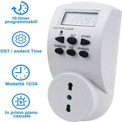 Timer settimanaleChi non si informa adeguatamente in anticipo corre il rischio di ricevere timer settimanale che non hanno la funzione desiderata o sono realizzati con materiali di qualità inferiore. Se volete un prodotto che soddisfi al meglio le vostre aspettative, dovreste provare un timer settimanale.
  <p>Per i prodotti si possono trovare test online e confronti tra i prodotti.  I confronti tra i prodotti possono aiutare a confrontare le diverse funzioni o proprietà dei diversi prodotti. Di seguito, spieghiamo perché la ricerca è importante e di cosa si dovrebbe essere consapevoli quando si acquista un articolo.
</p>

<h2>Acquisto di Timer settimanale - criteri importanti</h2>

<p>Una lista di controllo può aiutarti a evitare di dover cercare informazioni sui prodotti su decine di siti web. Di seguito è riportato un esempio di una lista di controllo che può aiutarvi a trovare il prodotto giusto. Importanti criteri di acquisto includono, ad esempio:
</p><ul>
<li>Opinioni dei clienti</li>
<li>Confronti dei prezzi</li>
<li>Dettagli del prodotto</li>
<li>Termini e condizioni di consegna</li>
<li>Domande dei clienti e risposte dei marchi</li>
</ul>
<h2>Qual è l