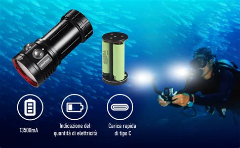 Torcia subacquaChi non si informa adeguatamente in anticipo corre il rischio di ricevere torcia subacqua che non hanno la funzione desiderata o sono realizzati con materiali di qualità inferiore. Se volete un prodotto che soddisfi al meglio le vostre aspettative, dovreste provare un torcia subacqua.
  <p>Per i prodotti si possono trovare test online e confronti tra i prodotti.  I confronti tra i prodotti possono aiutare a confrontare le diverse funzioni o proprietà dei diversi prodotti. Di seguito, spieghiamo perché la ricerca è importante e di cosa si dovrebbe essere consapevoli quando si acquista un articolo.
</p>

<h2>Acquisto di Torcia subacqua - criteri importanti</h2>

<p>Una lista di controllo può aiutarti a evitare di dover cercare informazioni sui prodotti su decine di siti web. Di seguito è riportato un esempio di una lista di controllo che può aiutarvi a trovare il prodotto giusto. Importanti criteri di acquisto includono, ad esempio:
</p><ul>
<li>Opinioni dei clienti</li>
<li>Confronti dei prezzi</li>
<li>Dettagli del prodotto</li>
<li>Termini e condizioni di consegna</li>
<li>Domande dei clienti e risposte dei marchi</li>
</ul>
<h2>Qual è l